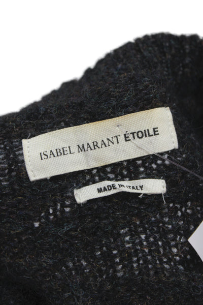 Isabel Marant Etoile Unisex Pullover Sweater Dark Gray Wool Size S