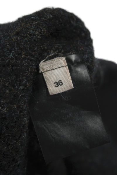 Isabel Marant Etoile Unisex Pullover Sweater Dark Gray Wool Size S