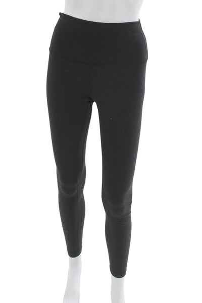 Lululemon Womens Ankle Leggings Black Nylon Solid Size 6
