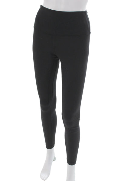 Lululemon Womens Ankle Leggings Black Nylon Solid Size 6