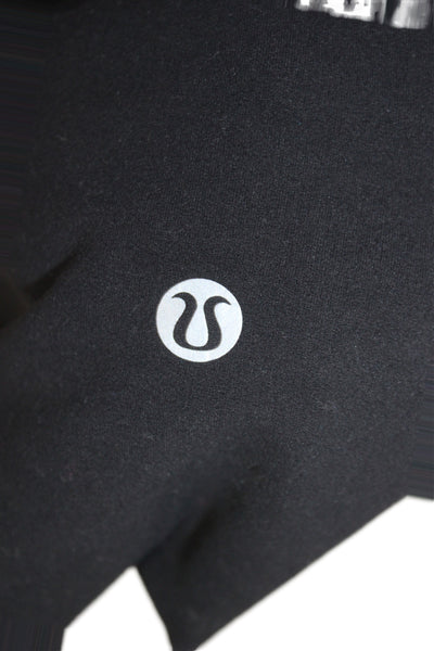 Lululemon Womens Ankle Leggings Black Nylon Solid Size 6
