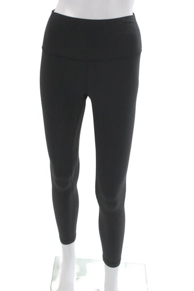 Lululemon Womens Black Ankle Leggings Nylon Solid Size 6