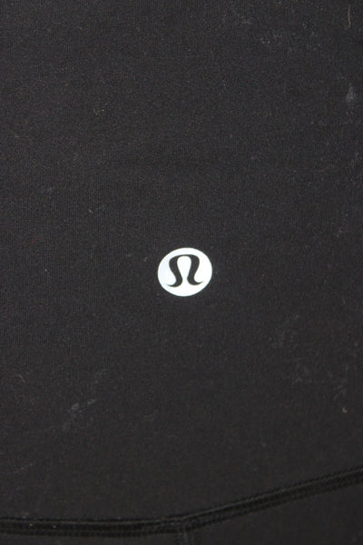 Lululemon Womens Black Ankle Leggings Nylon Solid Size 6
