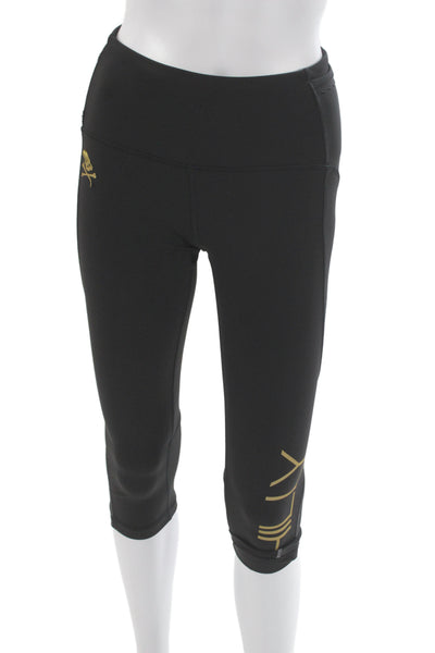 Lululemon Womens Capri Leggings Black Spandex Size 4