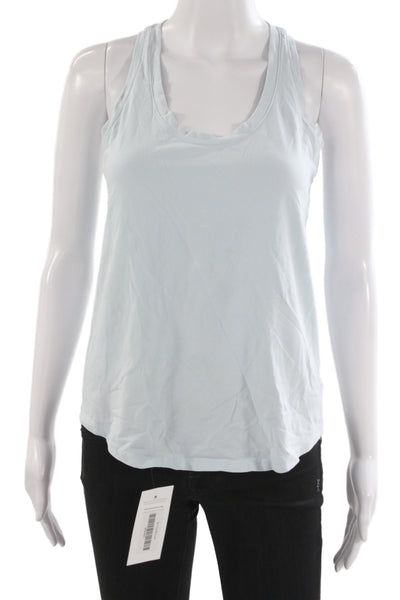 Lululemon Womens Basic Tank Light Blue Cotton Round Neck Sleeveless Size 4
