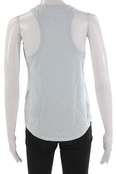 Lululemon Womens Basic Tank Light Blue Cotton Round Neck Sleeveless Size 4