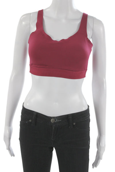 Lululemon Womens Red Scoop Neck Sleeveless Bra Size M