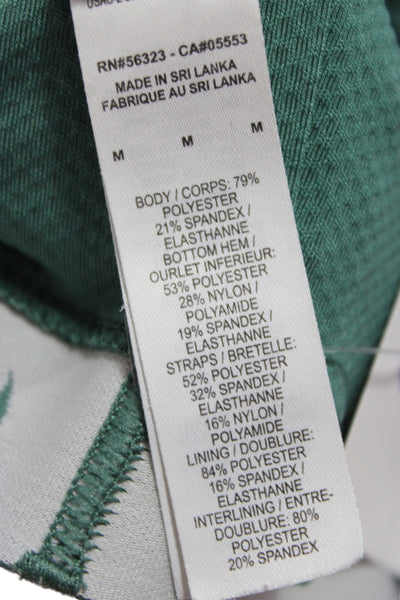 Nike Women Sleeveless Scoop Neck Graphic Bra Green Size M