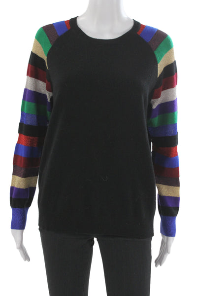 Replica Los Angeles Unisex Black Striped Wool Cashmere Pullover Size M