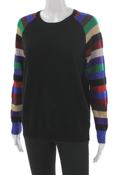 Replica Los Angeles Unisex Black Striped Wool Cashmere Pullover Size M