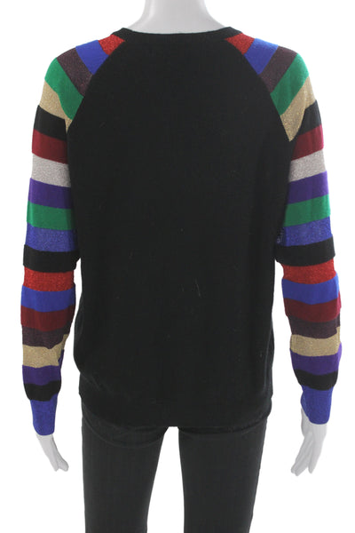 Replica Los Angeles Unisex Black Striped Wool Cashmere Pullover Size M