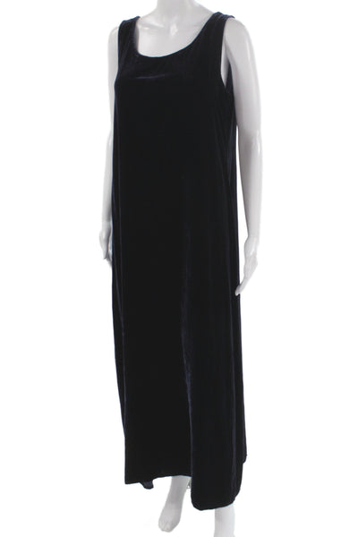 Eileen Fisher Womens Dark Blue Maxi Tank Dress Size M