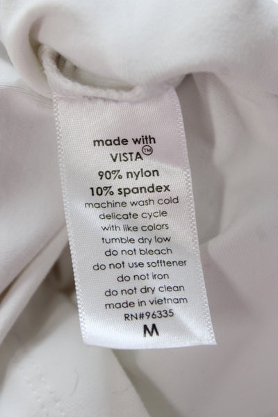 Susana Monaco Womens Bodycon Dress White Polyester Sleeveless Designer Size M
