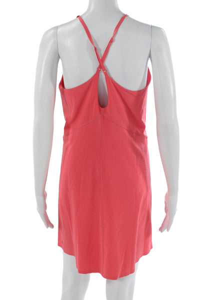 Athleta Womens Tank Dress Pink High Neck Sleeveless Petite Size S