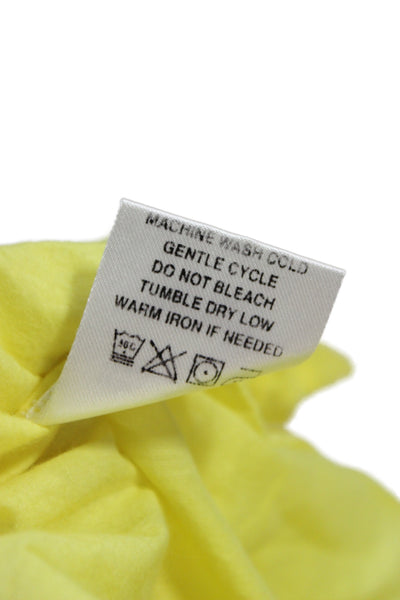Tularosa Women Sundress Yellow Sleeveless Tie Midi Cotton Beach Size XS