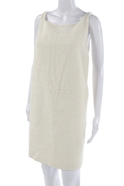 Rebecca Taylor Women Shift Sleeveless White Short Dress Size 12