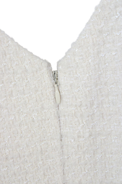 Rebecca Taylor Women Shift Sleeveless White Short Dress Size 12