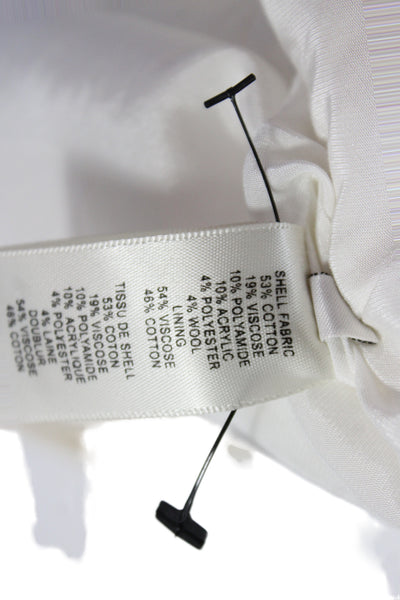 Rebecca Taylor Women Shift Sleeveless White Short Dress Size 12