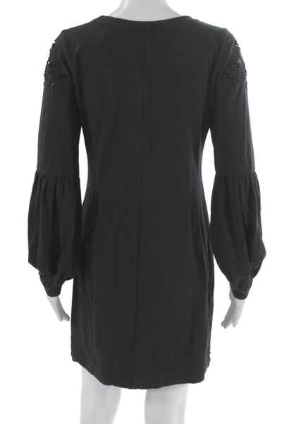 Lilly Pulitzer Womens Black Sweater Dress Long Sleeve Shift Size S