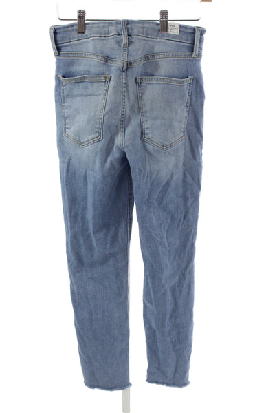 Frank & Eileen Women Skinny Cropped Ankle Jeans Light Blue High Rise Size 27