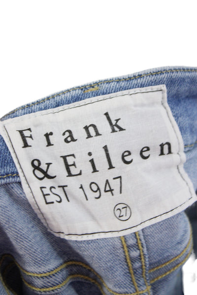 Frank & Eileen Women Skinny Cropped Ankle Jeans Light Blue High Rise Size 27
