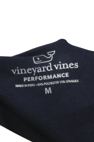 Vineyard Vines Mens Dark Blue Graphic Beach Short Sleeve Tee Size M