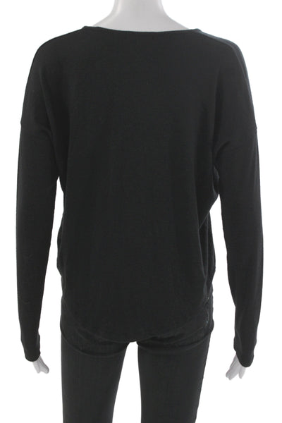 Rag & Bone Unisex V-Neck Pullover Sweater Black Long Sleeve Size S