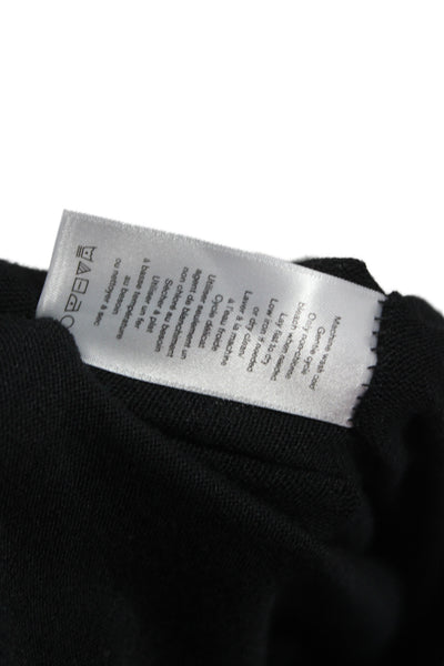 Rag & Bone Unisex V-Neck Pullover Sweater Black Long Sleeve Size S