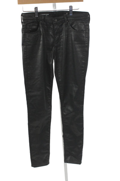 AG Adriano Goldschmied Women Ankle Skinny Jeans Black Size 27