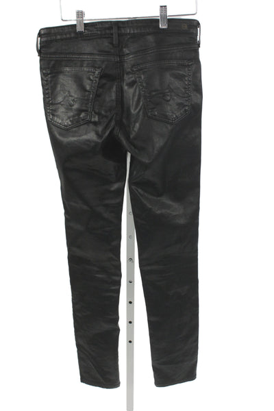 AG Adriano Goldschmied Women Ankle Skinny Jeans Black Size 27