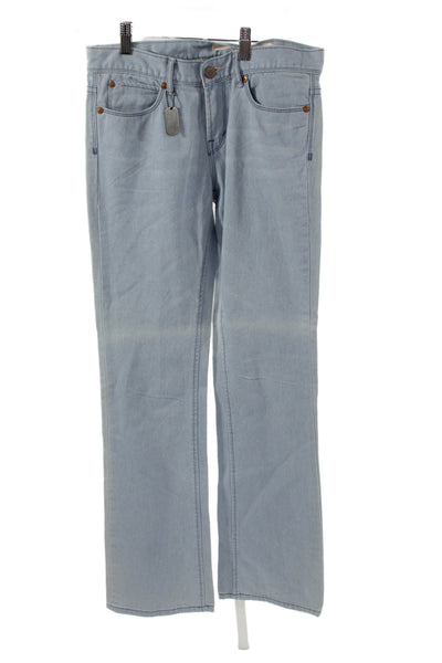 DKNY Jeans Unisex Straight Jeans Light Blue Denim Low Rise Size 28