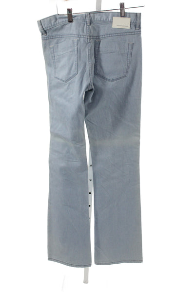 DKNY Jeans Unisex Straight Jeans Light Blue Denim Low Rise Size 28