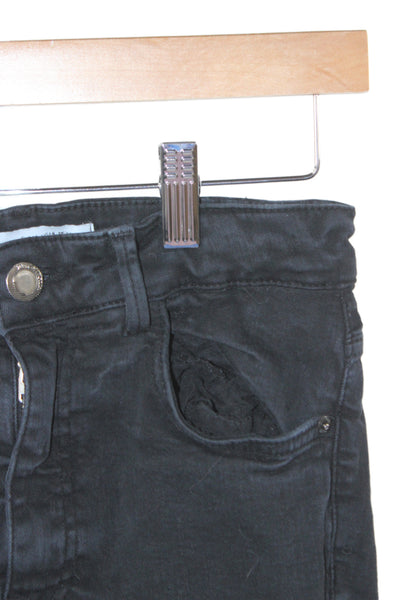 Zara Women Skinny Black High Rise Jeans Cotton Elastane Size 6