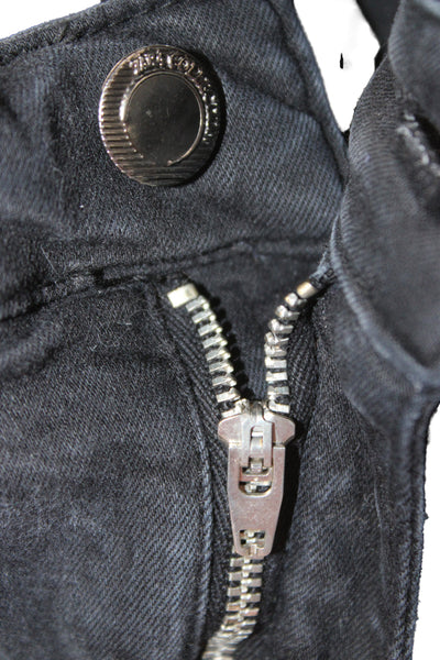 Zara Women Skinny Black High Rise Jeans Cotton Elastane Size 6