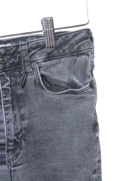 Zara Womens Skinny Jeggings Dark Gray High Rise Size 6