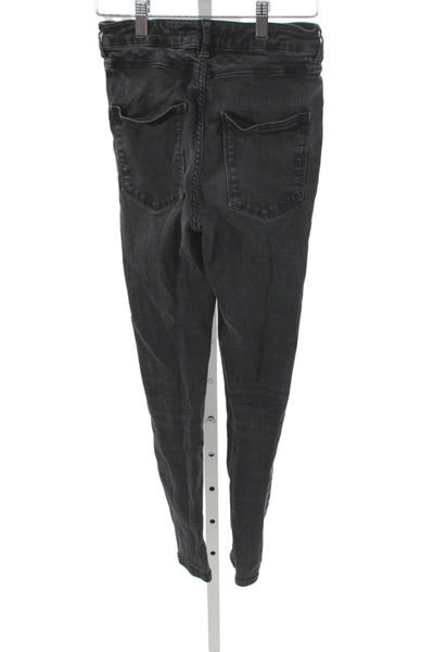 Zara Womens Skinny Jeggings Dark Gray High Rise Size 6
