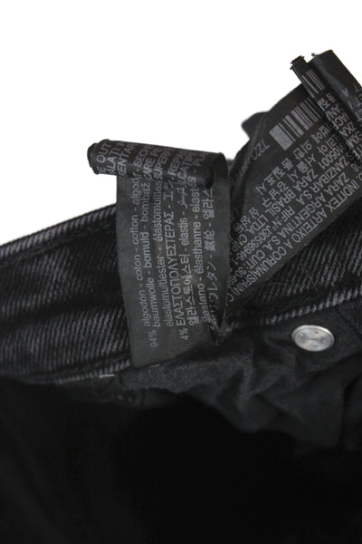 Zara Women Skinny Ankle High Waist Black Jeans Size 6