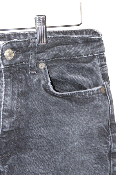 Zara Women Black Mom Tapered Jeans High Rise Size 6