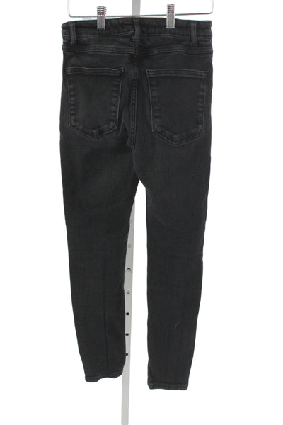 Zara Women Skinny Dark Gray Jeans High Rise Size 6