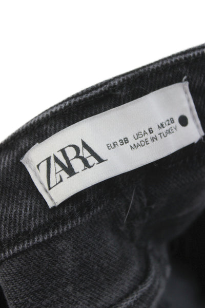 Zara Women Skinny Dark Gray Jeans High Rise Size 6