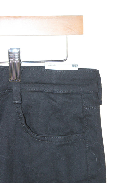 Zara Unisex Black High Rise Cropped Ankle Pants Size 6