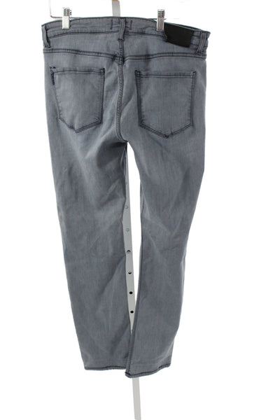 Paige Black Label Mens Gray Straight Jeans Rayon Blend Size 32