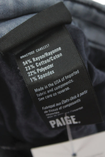 Paige Black Label Mens Gray Straight Jeans Rayon Blend Size 32