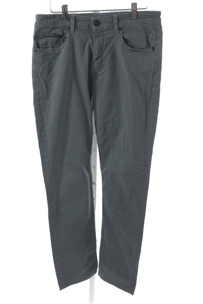 Paige Mens Dark Gray Chinos 97% Cotton 3% Polyurethane Size 32