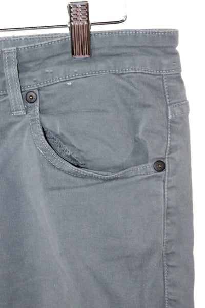 Paige Mens Dark Gray Chinos 97% Cotton 3% Polyurethane Size 32