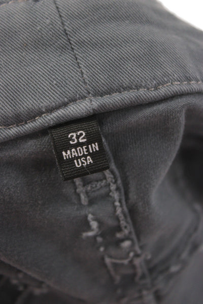 Paige Mens Dark Gray Chinos 97% Cotton 3% Polyurethane Size 32