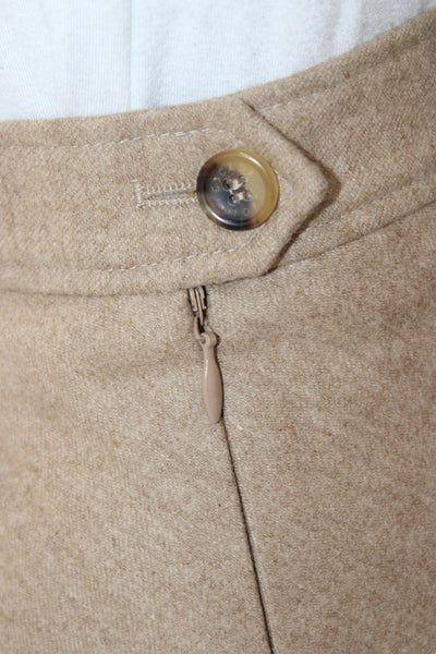 Escada Sport Womens Button Down A Line Skirt Suit Beige Wool Size EUR 40