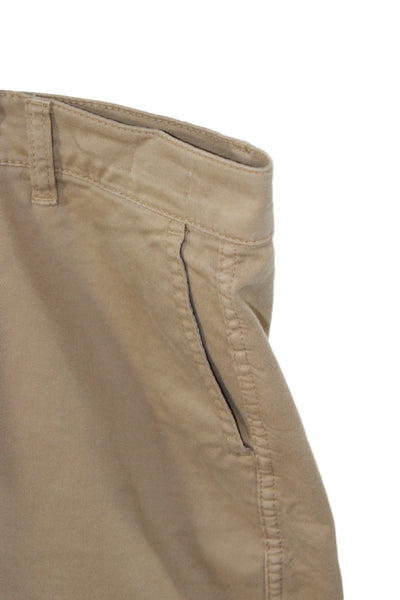 J Crew Mens Beige Chinos 97% Cotton 3% Elastane Button 25in Inseam Size 31