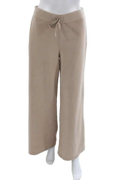 Spanx Womens Beige Drawstring Sweatpants Modal Polyester Elastane Size M