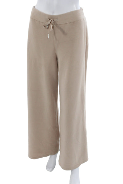 Spanx Womens Beige Drawstring Sweatpants Modal Polyester Elastane Size M